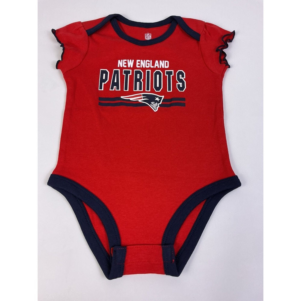 New‎ England Patriots Baby Bodysuit Red NFL Team Apparel 12 Months